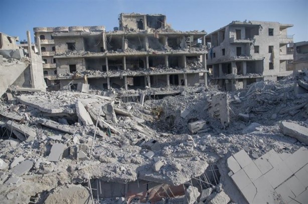 Foto - Afrin'de terör örgütünün tuzakladığı binada patlama: 11 ölü