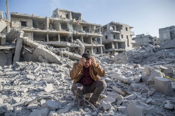 Foto - Afrin'de terör örgütünün tuzakladığı binada patlama: 11 ölü