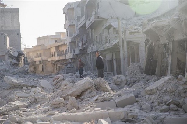 Foto - Afrin'de terör örgütünün tuzakladığı binada patlama: 11 ölü