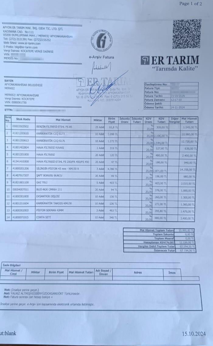 Foto - Afyon Belediyesi'nde fatura rezaleti patlak verdi! CHP’li başkan belediyeye ‘Köksal’mış