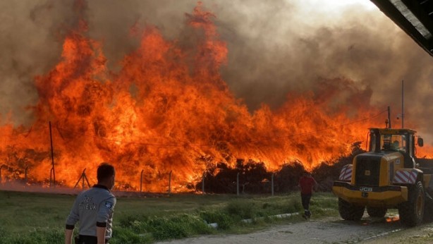 Foto - Afyonkarahisar'da biyoenerji tesisinde dev yangın!