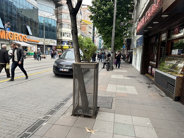 Foto - Ağaç zarar görmesin diye bakın ne yaptı