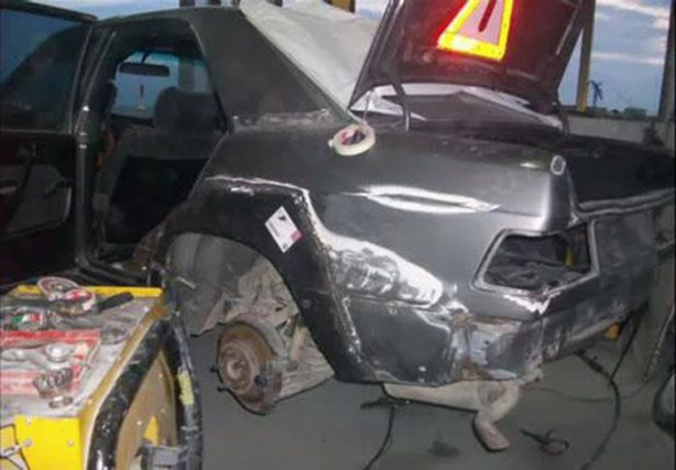 Foto - Ağır bir kazaya karışınca hurdaya çıktı ama...