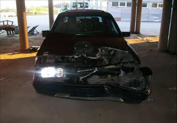 Foto - Ağır bir kazaya karışınca hurdaya çıktı ama...