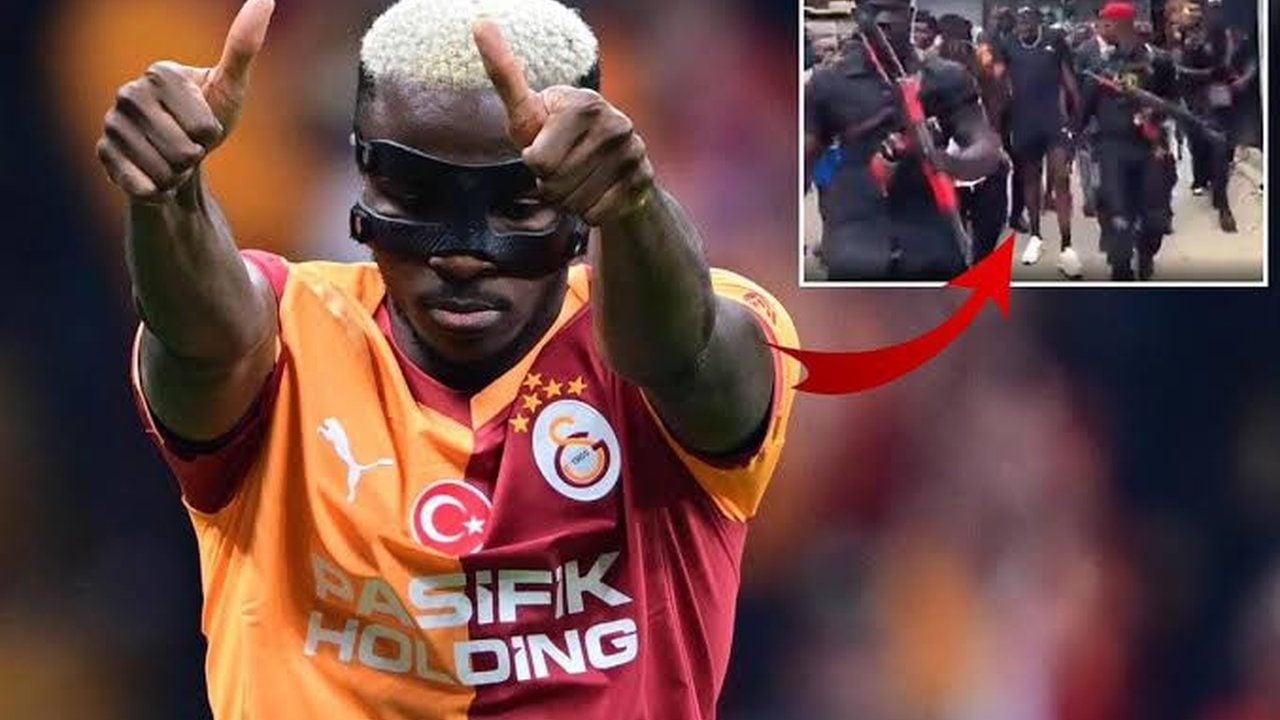 Foto - Ağır silahlı korumalarla geldi! Osimhen’in ziyareti ağızları açık bıraktı