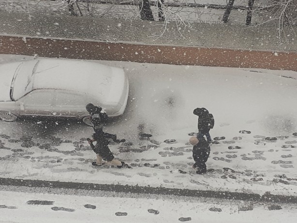 Foto - Ağrı'da Mart sonunda kar yağışı