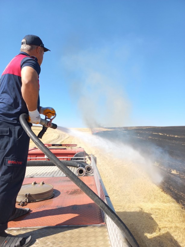 Foto - Ağrı’da onlarca dönüm ekili tarla küle döndü
