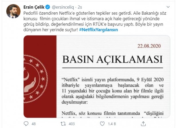 Foto - Netflix'in pedofili filmi, sosyal medyayı salladı! "Geleceğin için sessiz kalma"