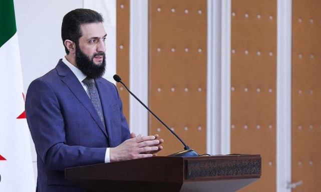 Foto - Ahmed Şara ulusa seslendi: Suriye’nin bölünmesine izin vermeyeceğiz! Erdoğan'a özellikle teşekkür