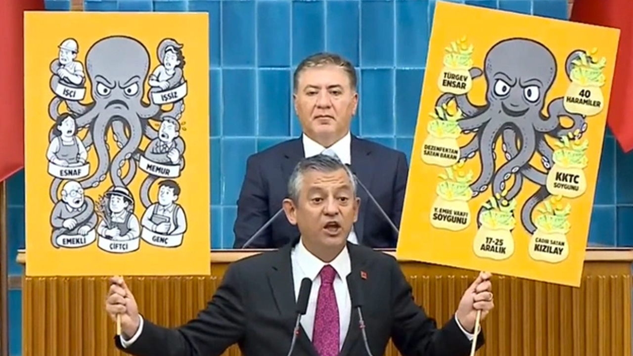 Foto - Ahtapot kavgası kızıştı Özgür Özel’e bir tokat daha: Al sana ahtapot! İyi oku bari…