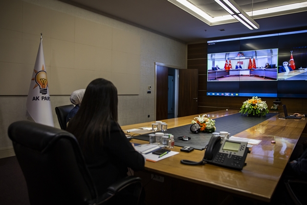 Foto - AK Parti, CHP ve MHP ile video konferans aracılığıyla bayramlaştı