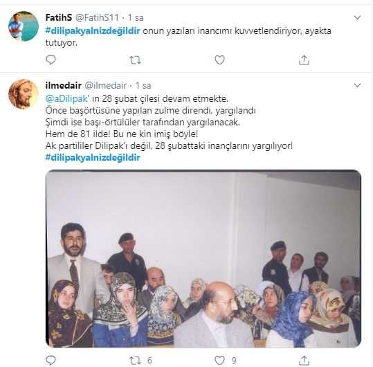 Foto - AK Parti Kadın Kolları'na tepki, Dilipak'a destek çığ gibi!