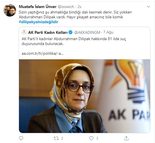 Foto - AK Parti Kadın Kolları'na tepki, Dilipak'a destek çığ gibi!