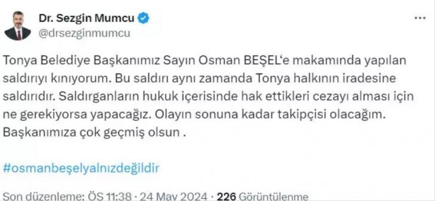 Foto - AK Partili Belediye Başkanı makam odasında saldırıya uğradı