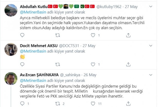 Foto - AK Partili Mehmet Metiner'in talebine destek yağdı! "İstemiyoruz"