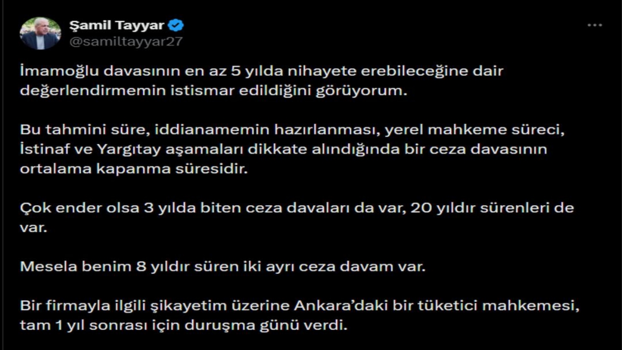 Foto - AK Partili Şamil Tayyar’dan herkesi ters köşe yapan "İmamoğlu" çıkışı! Tüm Türkiye bunu konuşuyor