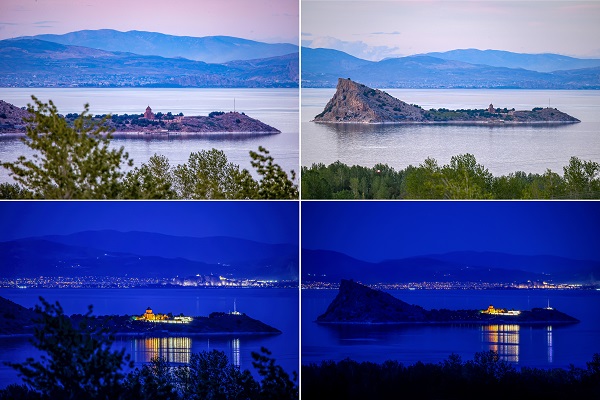 Foto - Akdamar Adası ile Van Kalesi aynı karede 