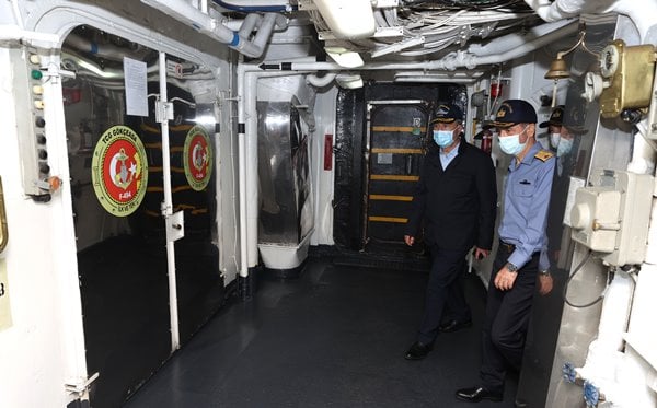 Foto - Akdeniz'de Türkiye'den gövde gösterisi! Bakan Akar Kaplan Pençesi Tatbikatı'nı takip etti