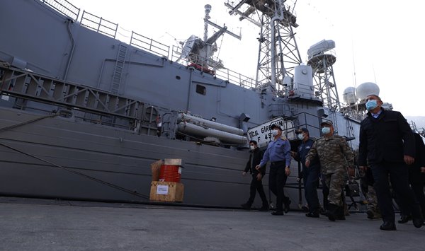 Foto - Akdeniz'de Türkiye'den gövde gösterisi! Bakan Akar Kaplan Pençesi Tatbikatı'nı takip etti
