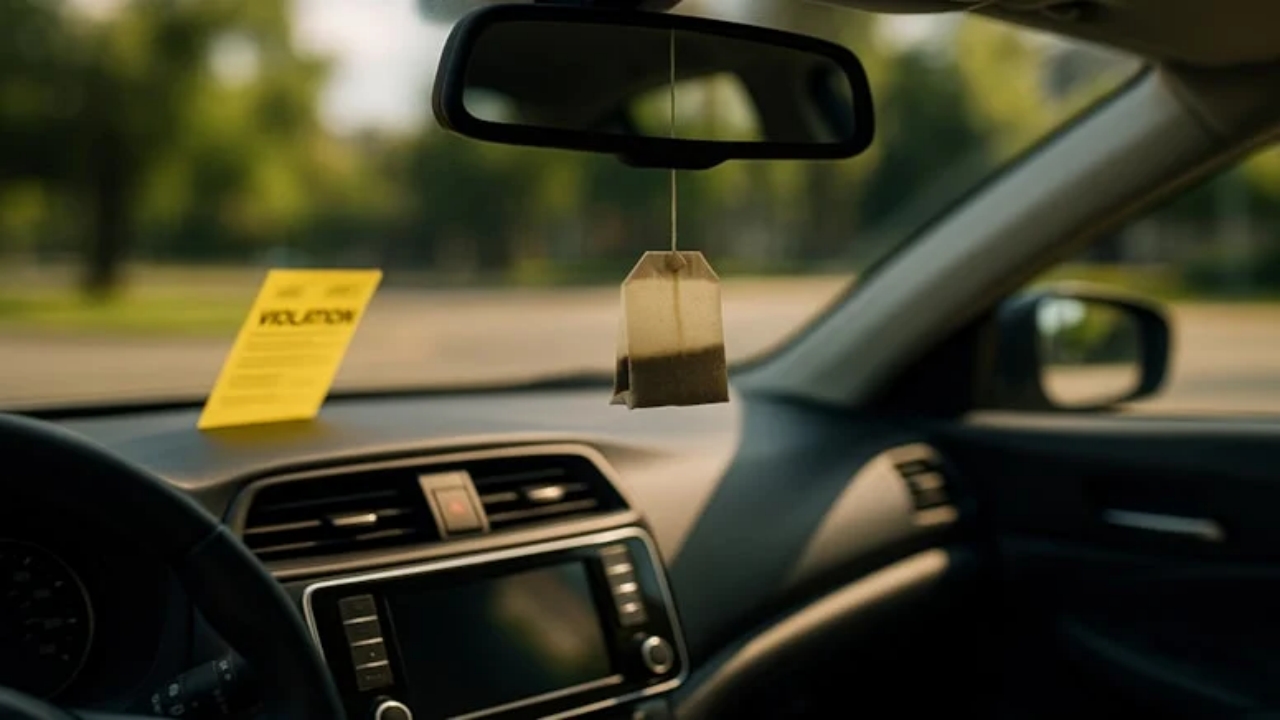 Akıl alır gibi değil ama işe yarıyor! 135 bin lira ödememek için aracınıza çay poşeti koyun