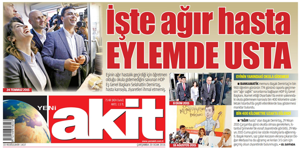 Foto - Akit böyle üzerine üzerine gitmişti! İşte ağır hasta eylemde usta