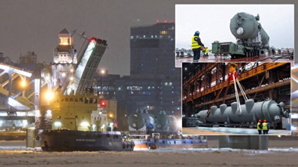 Akkuyu için Rusya'da 'dev' operasyon: Köprüler açıldı nehirdeki buzlar kırıldı!