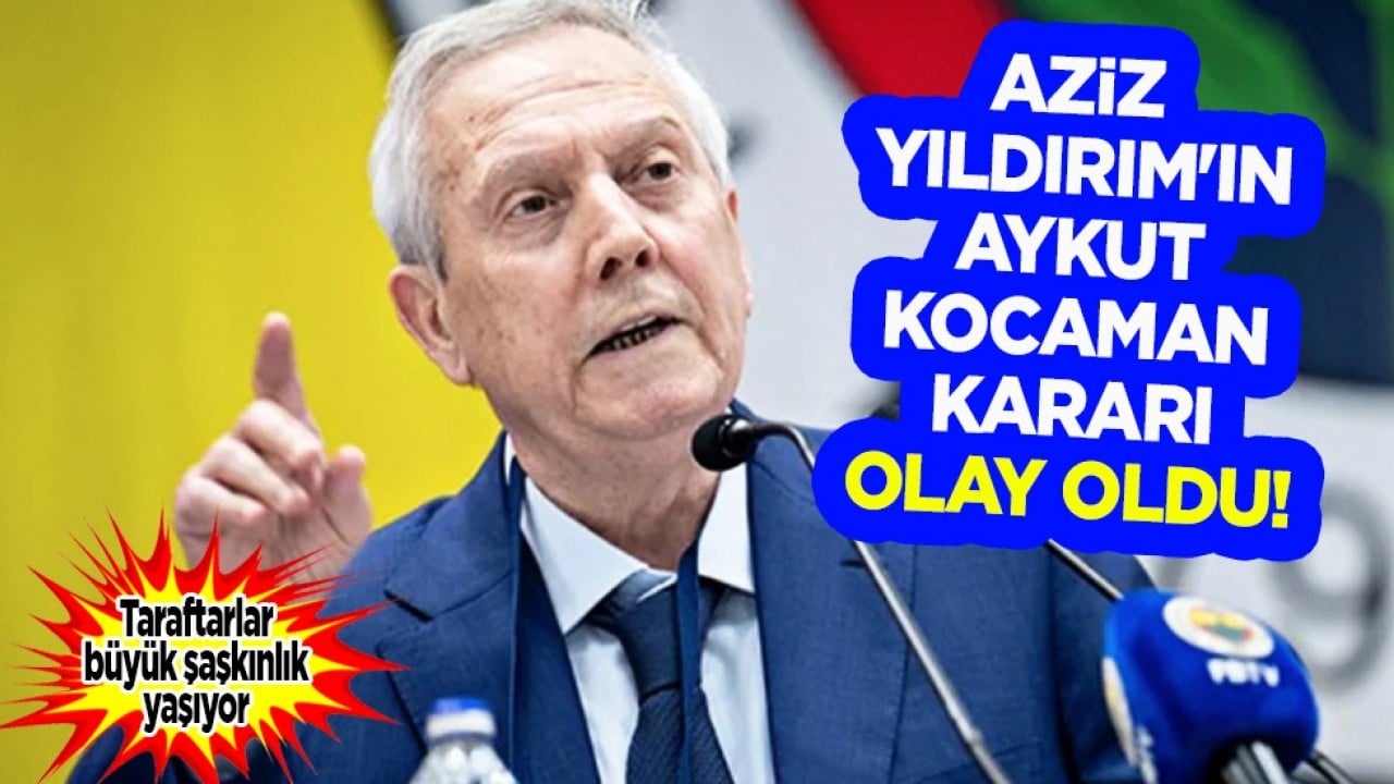 Aklın azsa sosyal medyanın etkisinde kalırsın cevabı! Aziz Yıldırım'dan Aykut Kocaman resti! 