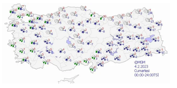 Foto - AKOM alarma geçti! Kuvvetli kar yağışı geliyor
