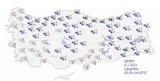 Foto - AKOM alarma geçti! Kuvvetli kar yağışı geliyor
