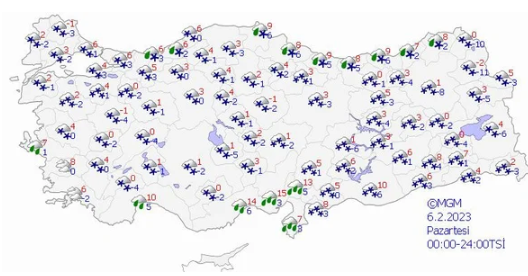 Foto - AKOM alarma geçti! Kuvvetli kar yağışı geliyor