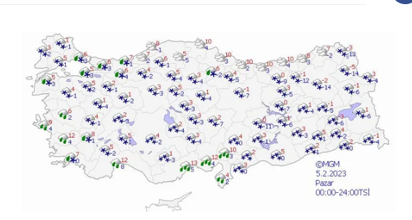 Foto - AKOM alarma geçti! Kuvvetli kar yağışı geliyor