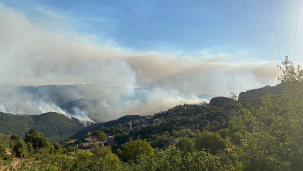Foto - Akseki'deki yangında zarar gören alanlar böyle görüntülendi