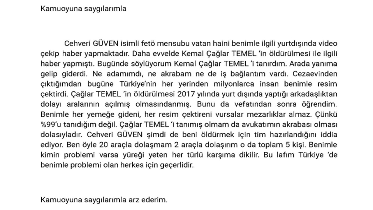 Foto - Alaattin Çakıcı'dan tüm Türkiye'ye suikast duyurusu!