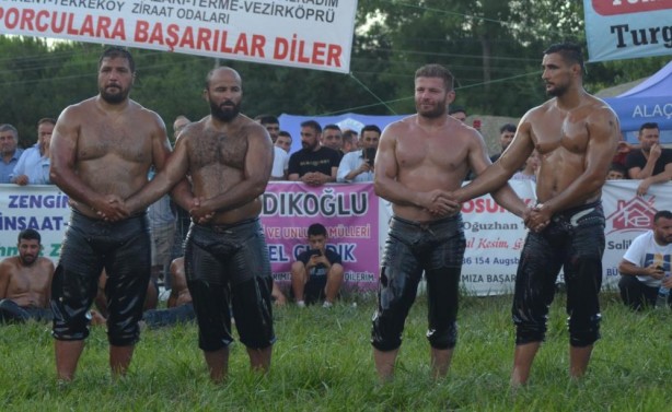 Alaçam'da başpehlivan belli oldu!