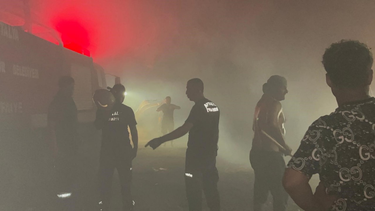 Alanya'da 3 hektarlık alan küle döndü