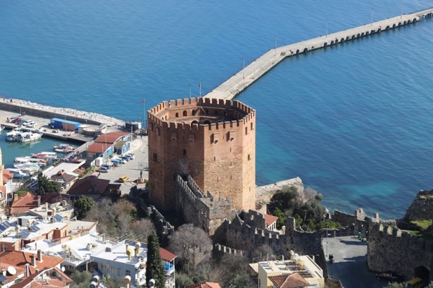 Foto - Alanya'nın tarihi simgesi: Kızıl Kule