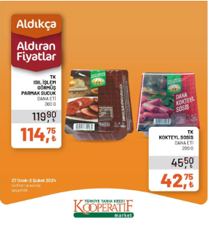 Foto - ‘Aldıkça aldıran fiyatlar’ sloganı ile paylaşıldı! Tarım Kredi Marketleri'nde yeni fırsatlar