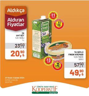 Foto - ‘Aldıkça aldıran fiyatlar’ sloganı ile paylaşıldı! Tarım Kredi Marketleri'nde yeni fırsatlar