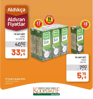 Foto - ‘Aldıkça aldıran fiyatlar’ sloganı ile paylaşıldı! Tarım Kredi Marketleri'nde yeni fırsatlar