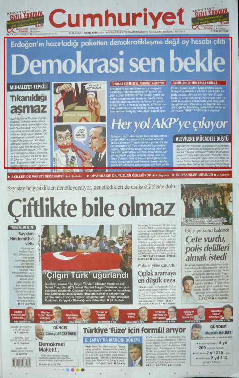 Foto - Ali İhsan Karahasanoğlu geçmiş 1 Ekimlerdeki gazete manşetlerini yorumladı