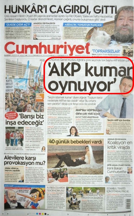 Foto - Ali İhsan Karahasanoğlu geçmiş 10 Ağustoslardaki gazete manşetlerini yorumladı