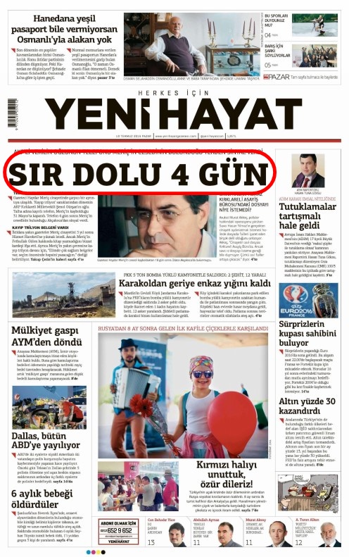 Foto - Ali İhsan Karahasanoğlu geçmiş 10 Temmuzlardaki gazete manşetlerini yorumladı