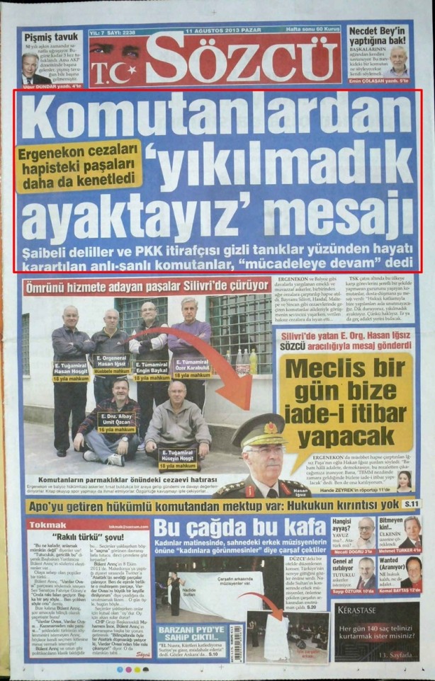 Foto - Ali İhsan Karahasanoğlu geçmiş 11 Ağustoslardaki gazete manşetlerini yorumladı