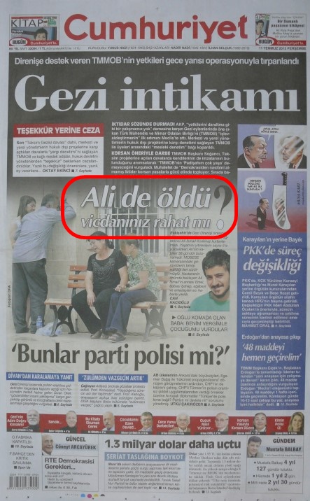 Foto - Ali İhsan Karahasanoğlu geçmiş 11 Temmuzlardaki gazete manşetlerini yorumladı