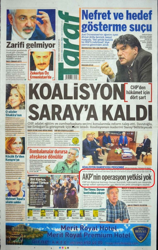 Foto - Ali İhsan Karahasanoğlu geçmiş 12 Ağustoslardaki gazete manşetlerini yorumladı