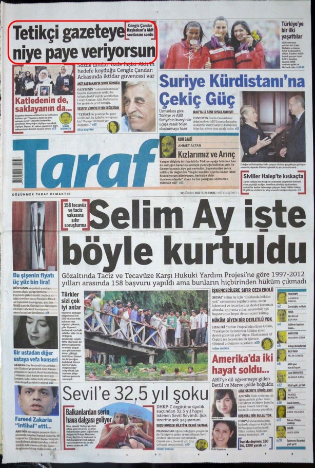 Foto - Ali İhsan Karahasanoğlu geçmiş 12 Ağustoslardaki gazete manşetlerini yorumladı