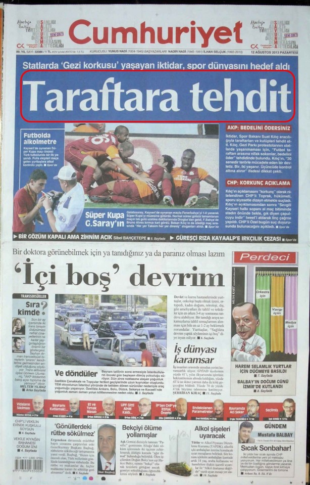 Foto - Ali İhsan Karahasanoğlu geçmiş 12 Ağustoslardaki gazete manşetlerini yorumladı