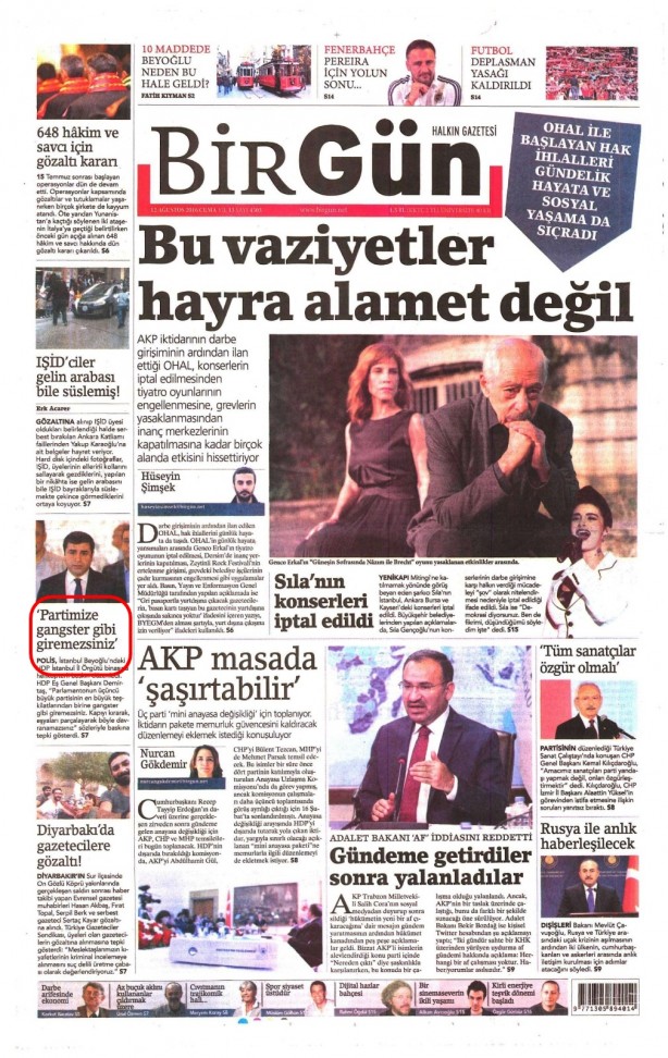 Foto - Ali İhsan Karahasanoğlu geçmiş 12 Ağustoslardaki gazete manşetlerini yorumladı