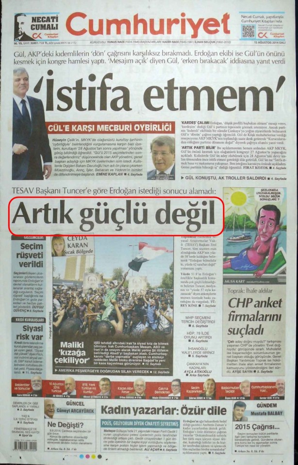 Foto - Ali İhsan Karahasanoğlu geçmiş 12 Ağustoslardaki gazete manşetlerini yorumladı