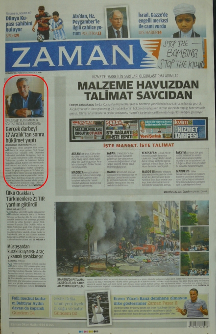 Foto - Ali İhsan Karahasanoğlu geçmiş 13 Temmuzlardaki gazete manşetlerini yorumladı